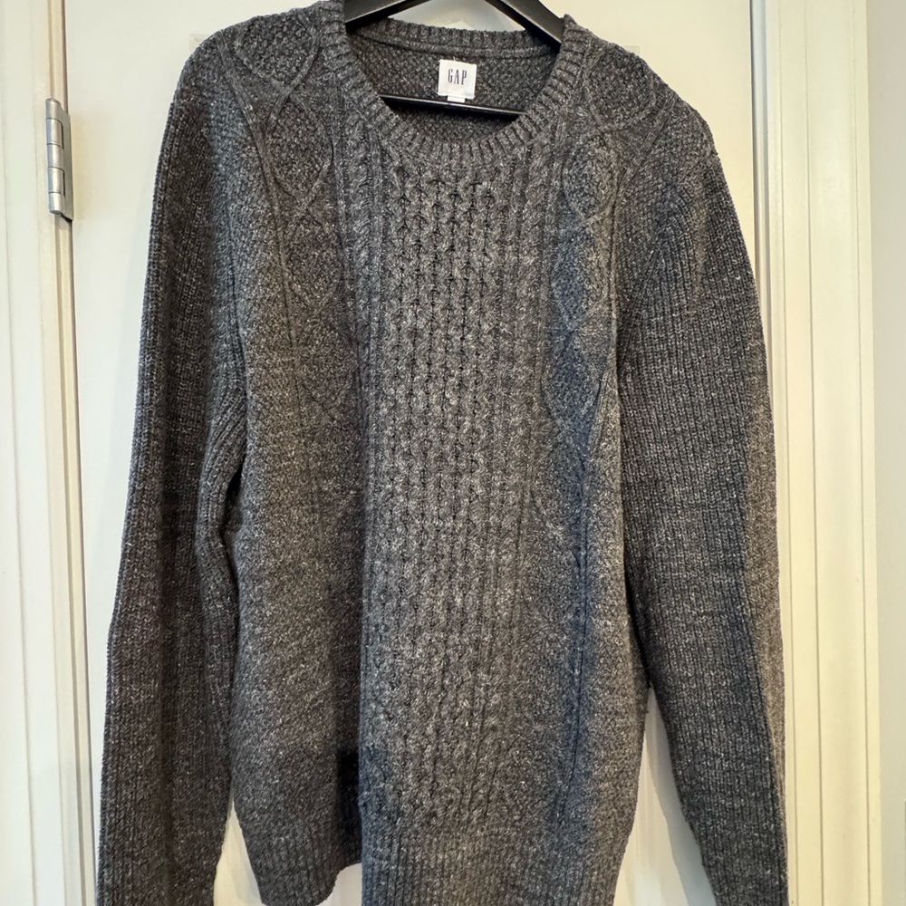 GAP Men's Charcoal Crewneck Sweater